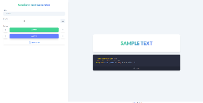 CSS gradient text editor