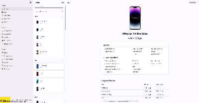 Mobile screen sizes